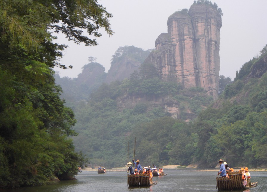 武夷山、含九曲溪漂流、廈門鼓浪嶼、永定土樓