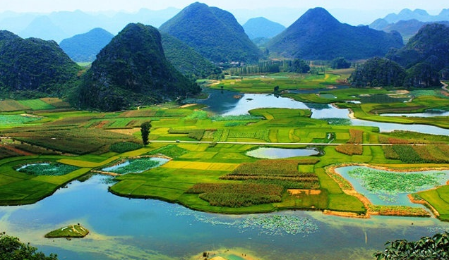 昆明、可邑、壩美、普者黑、彌勒雙飛6日