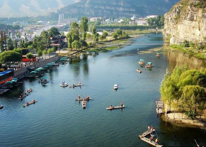 十渡玻璃棧道、拒馬河漂流雙汽1日**品虹鱒魚*